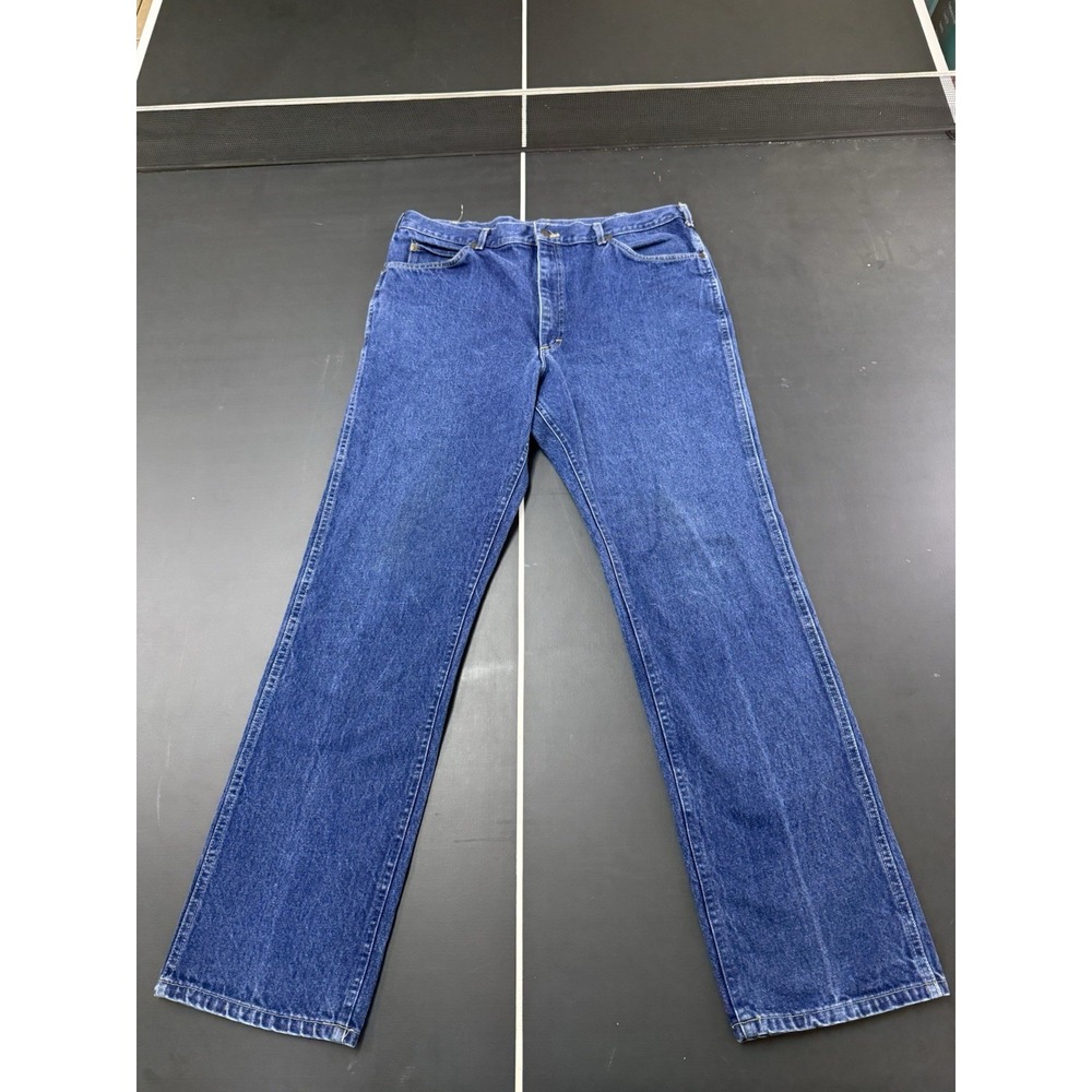 Lee Riders 1970s Mens Denim Jeans Talon Zipper Union Made Size Approx 38x33